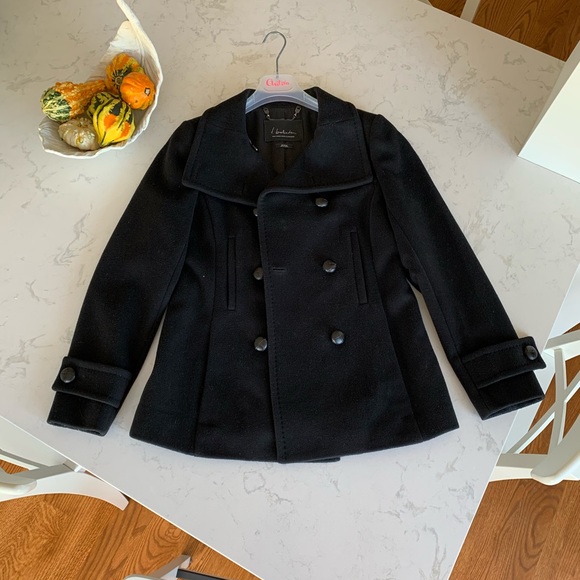 Babaton Wool Pea Coat - Picture 2 of 5